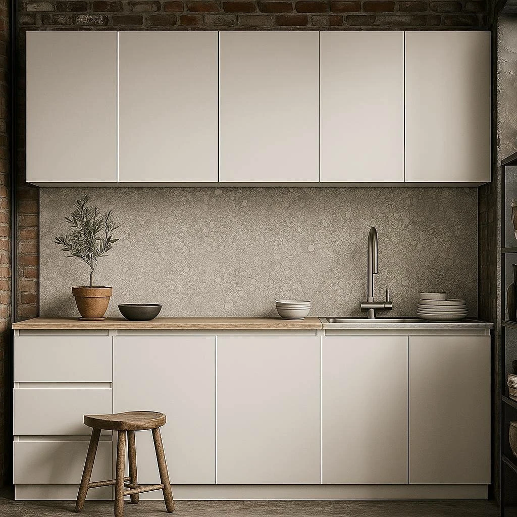 Кухонный прямой модульный гарнитур 2м белый Дельта 2.02 МК"Пирамида"