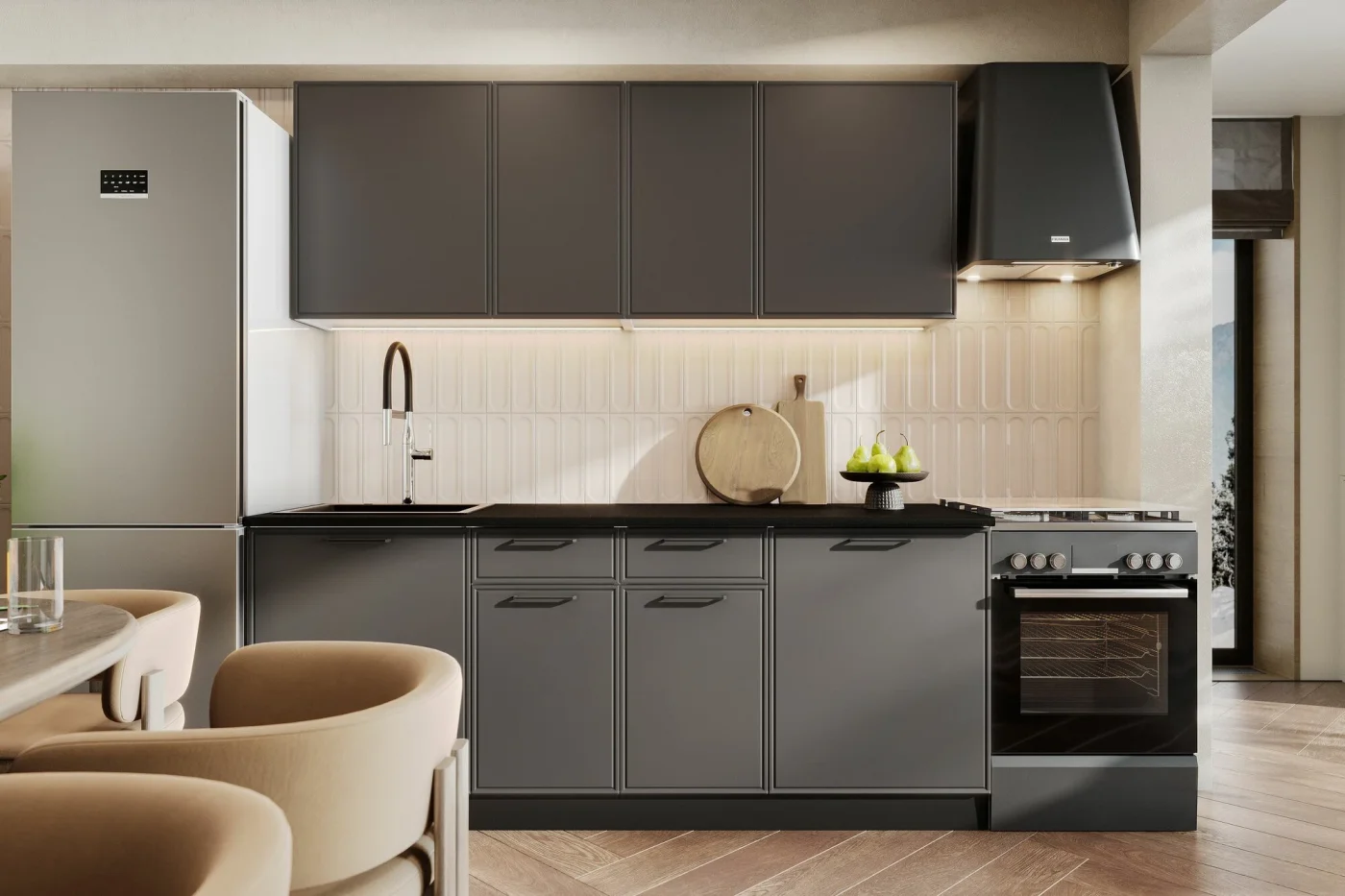 ARNIKA Кухонный гарнитур серый графит